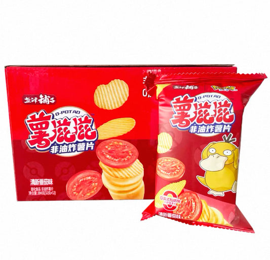 YJPZ Non Fried Potato Chips Tomato Flavor盐津铺子非油炸薯片番茄味32g