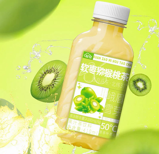 QK Soft Date Kiwi Juice Tea轻空软枣猕猴桃茶果汁茶饮料410ml