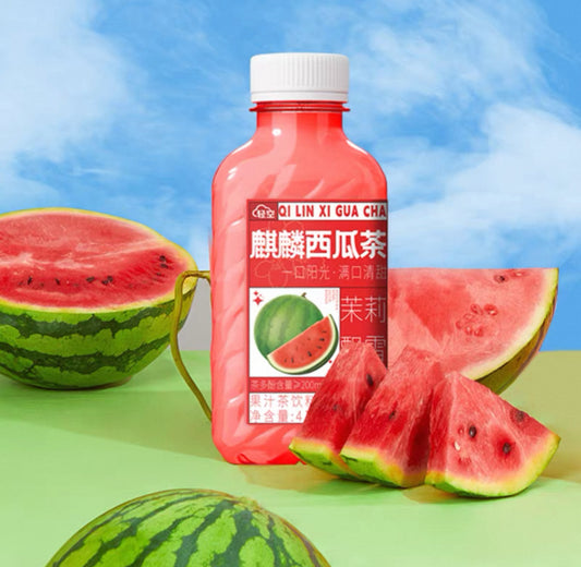 QK Qilin Watermelon Juice Tea轻空麒麟西瓜茶果汁茶饮料410ml