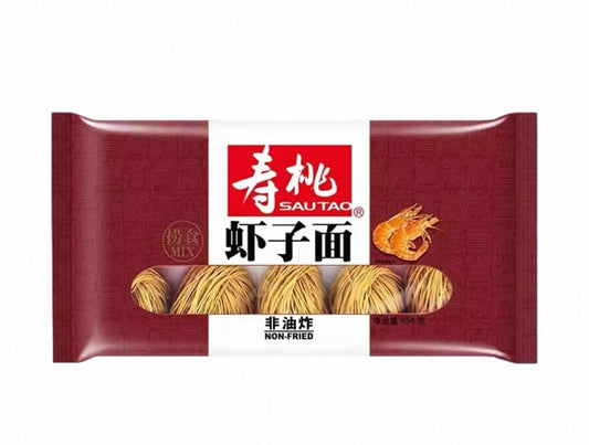 ST Shrimp Egg Noodle Thick  寿桃粗虾子面454g