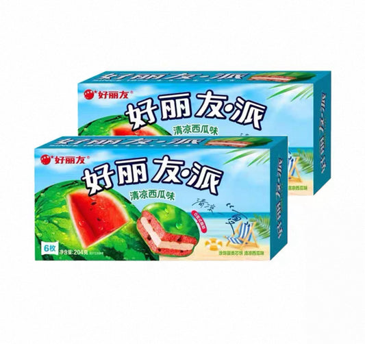 Orion Choco Pie Watermelon Flavour好丽友派西瓜味6pcs