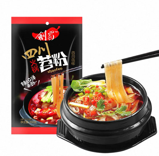 JS Hotpot Noodle 剑蜀火锅川粉（红袋） 240g