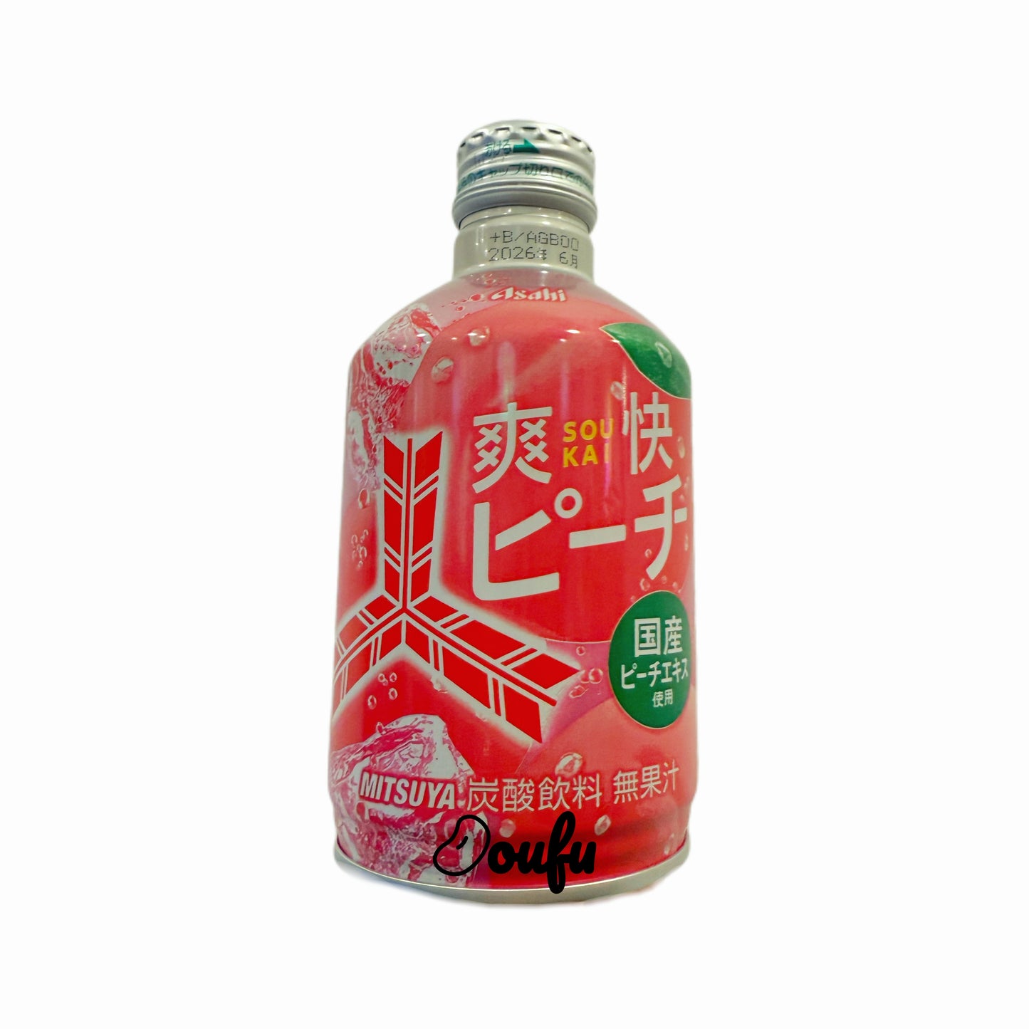 Asahi Mitsuya Peach Soda Drink 朝日桃子味碳酸饮料300ml