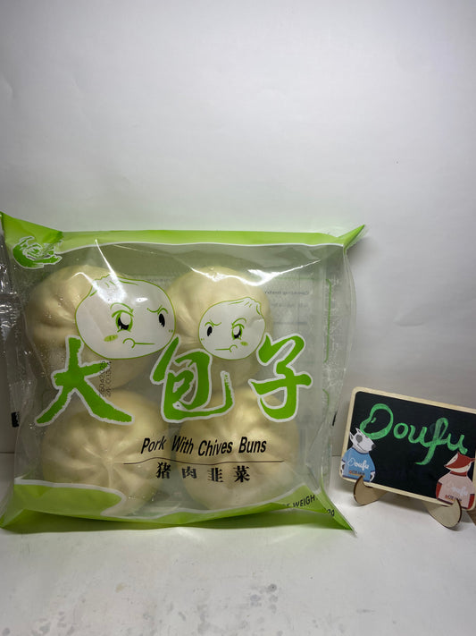 WJ  pork with chives buns 猪肉韭菜包 430g