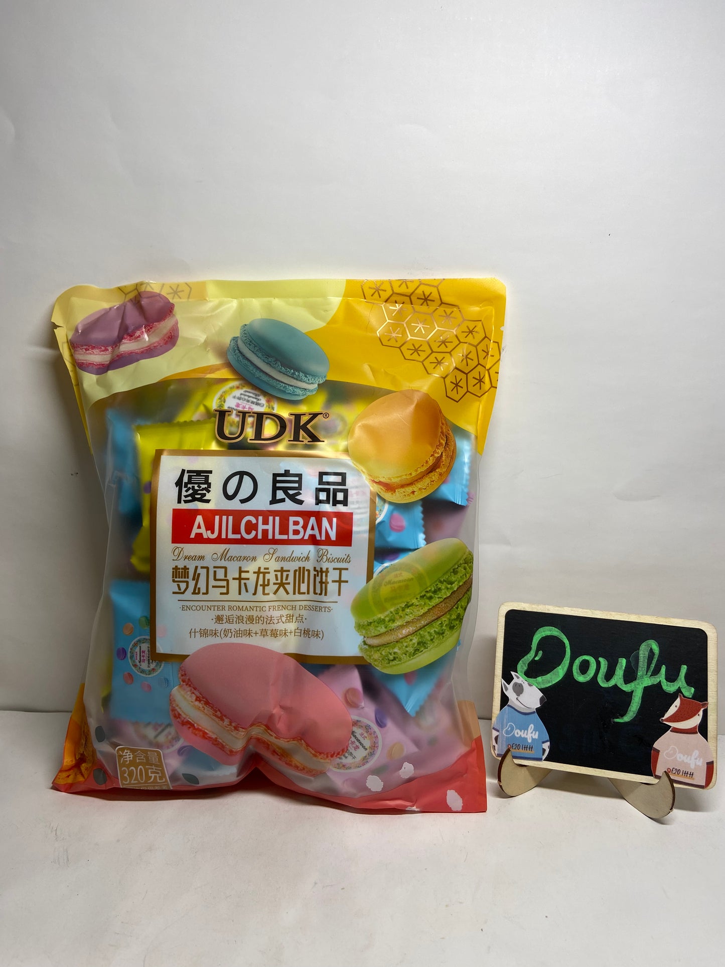UDK Maccaroon cookies 马卡龙夹心饼干什锦味320g