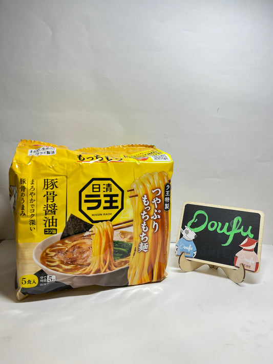 Nissin raoh tonkotsu soy sauce noodles 日清豚骨酱油拉面500g