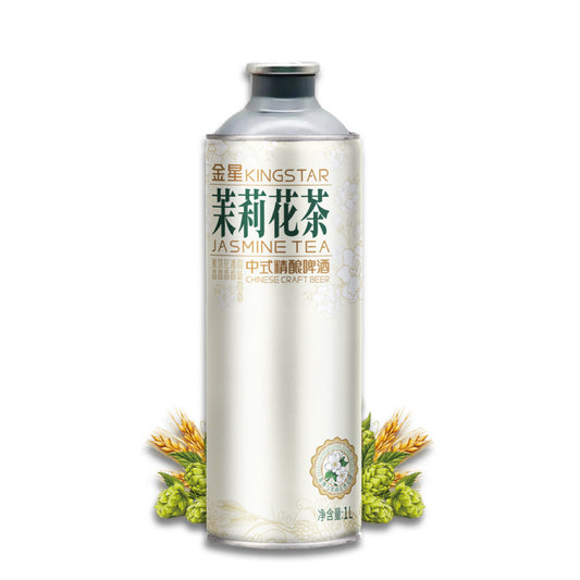 Kingstar Chinese Craft Beer Jasmine Tea Flv 金星茉莉花茶中式精酿啤酒 1L罐装