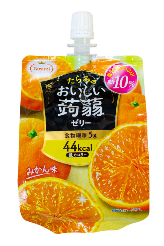 Tarami Oishi Knjac Jelly Orange Fl 蒟蒻果冻橘子味 150g