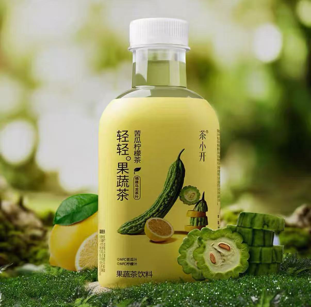 TXK Bitter Melon Lemon Tea Drink 茶小开苦瓜柠檬茶 450ml