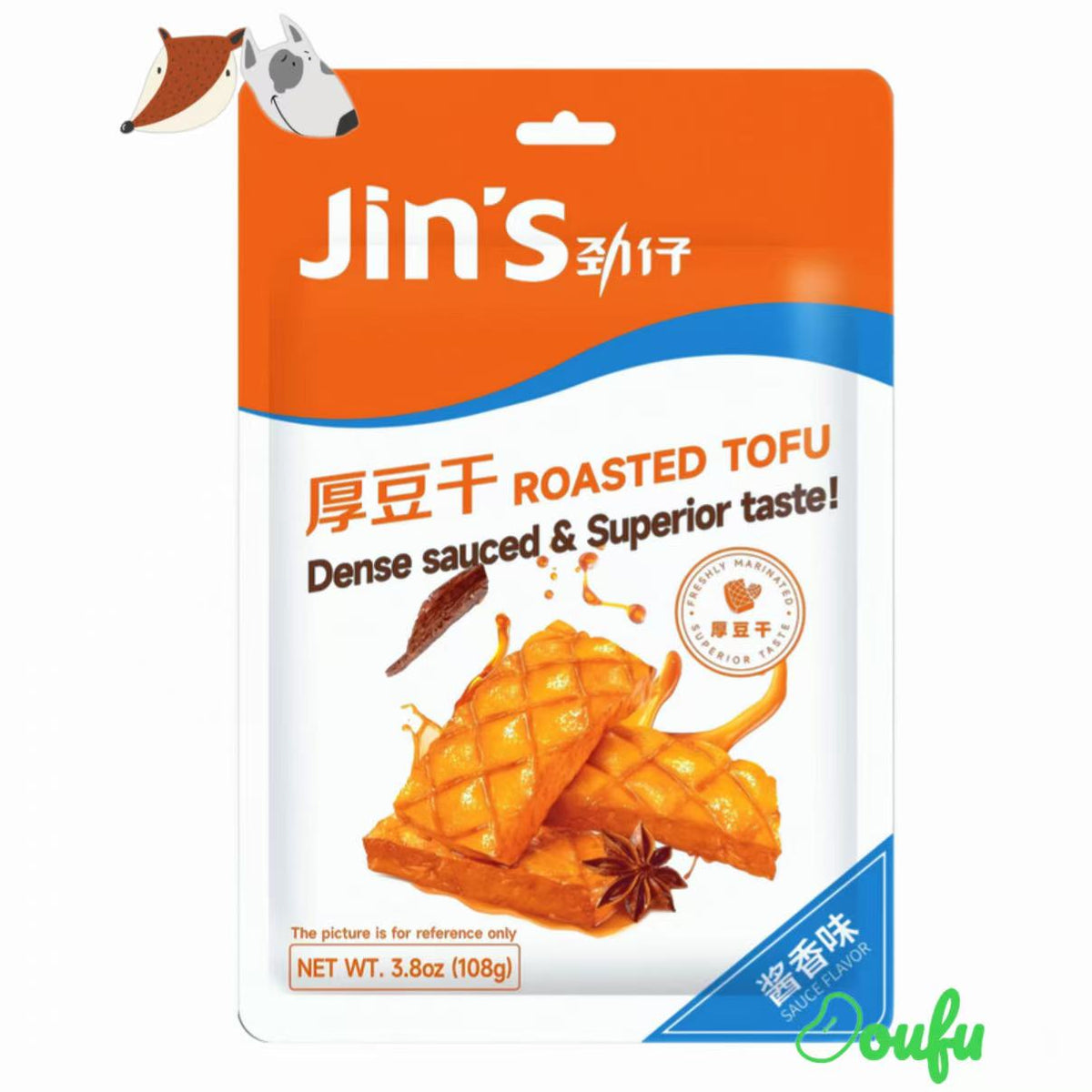 JZ Roasted Marinated 108g 劲仔豆干酱香味 108g