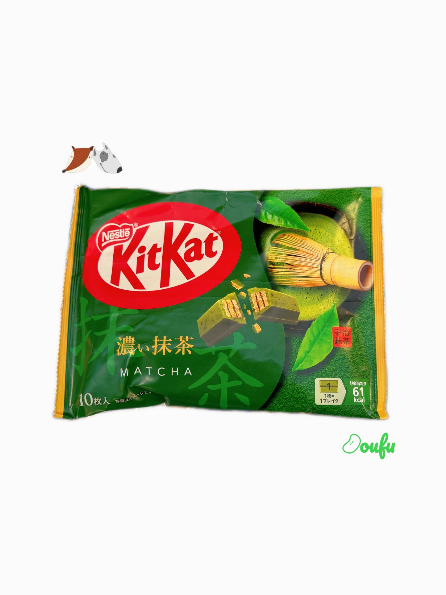 Kitkat Cookies Matcha 10pcs 113g  Kitkat威化饼干浓抹茶味10枚入