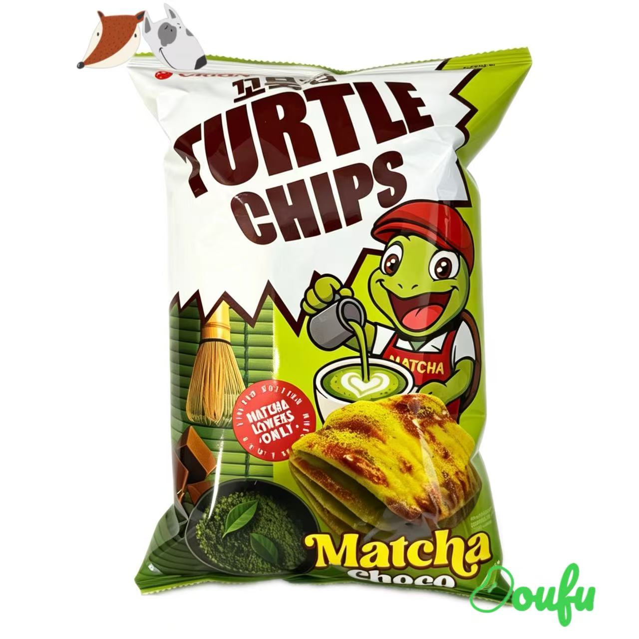 Orion Kkobookchip Matcha Choco 70g 韩国好丽友抹茶巧克乌龟酥 70g