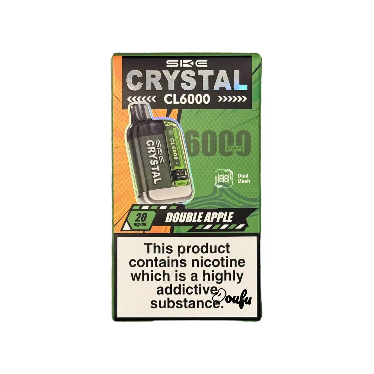 Ske Crystal Double Apple 一次性电子烟双重苹果味 CL6000