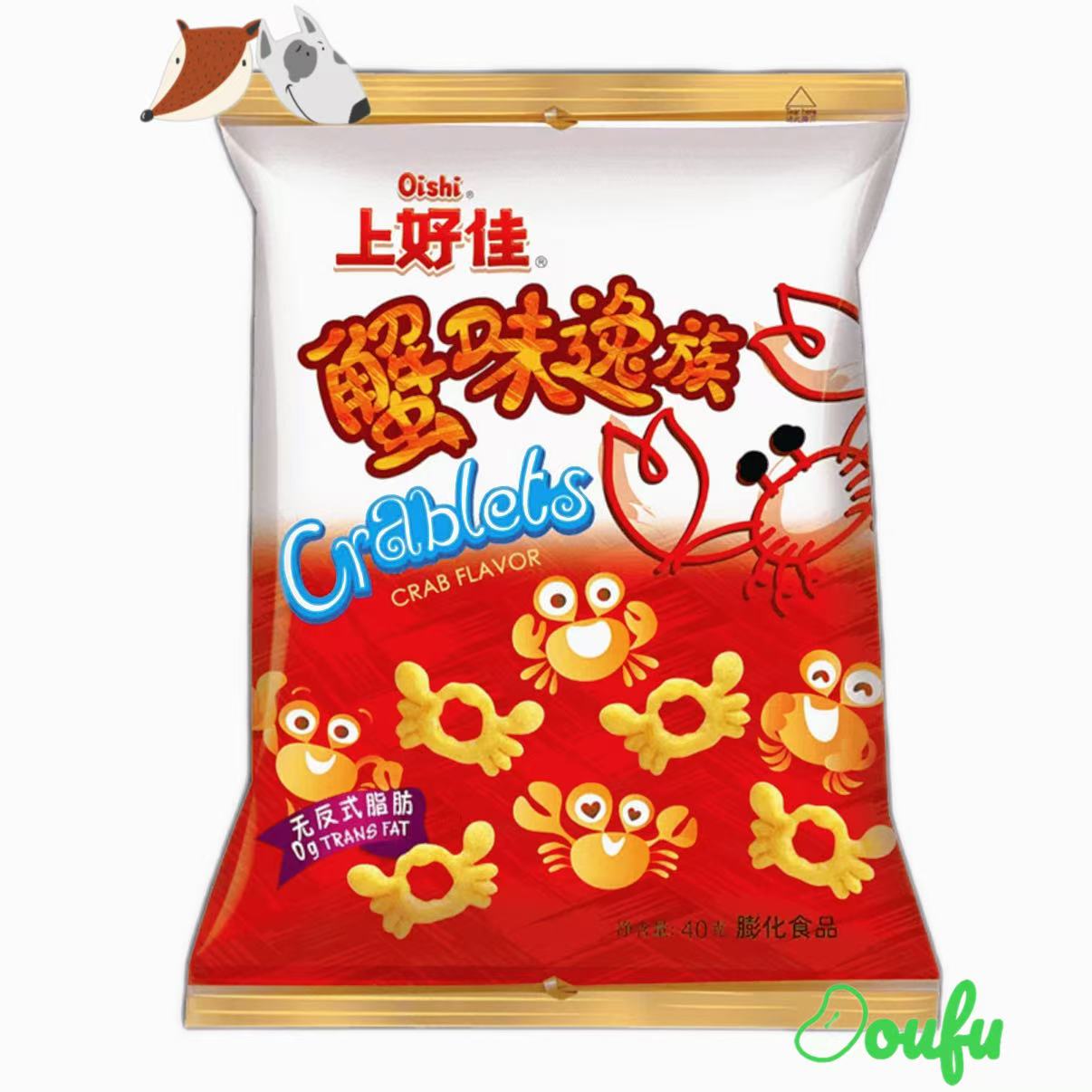 Oishi Crablets 40g 上好佳蟹味逸族40g