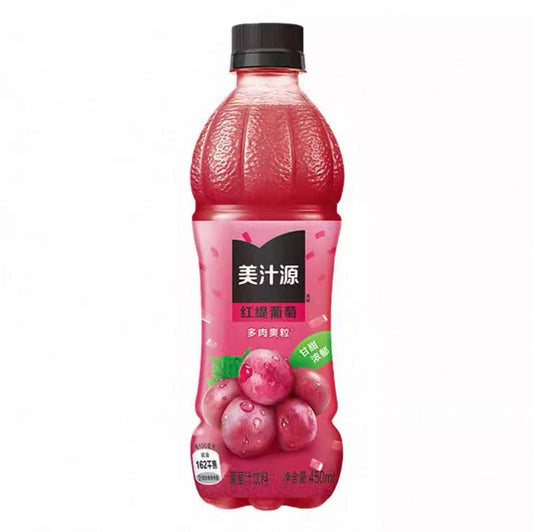 MZY  Red Grape Juice  Drink美汁源红提葡萄果汁饮料 450mL