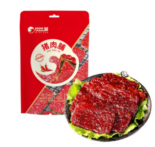 Bibizan Prok Breast Spicy 比比赞猪肉脯香辣味 100g