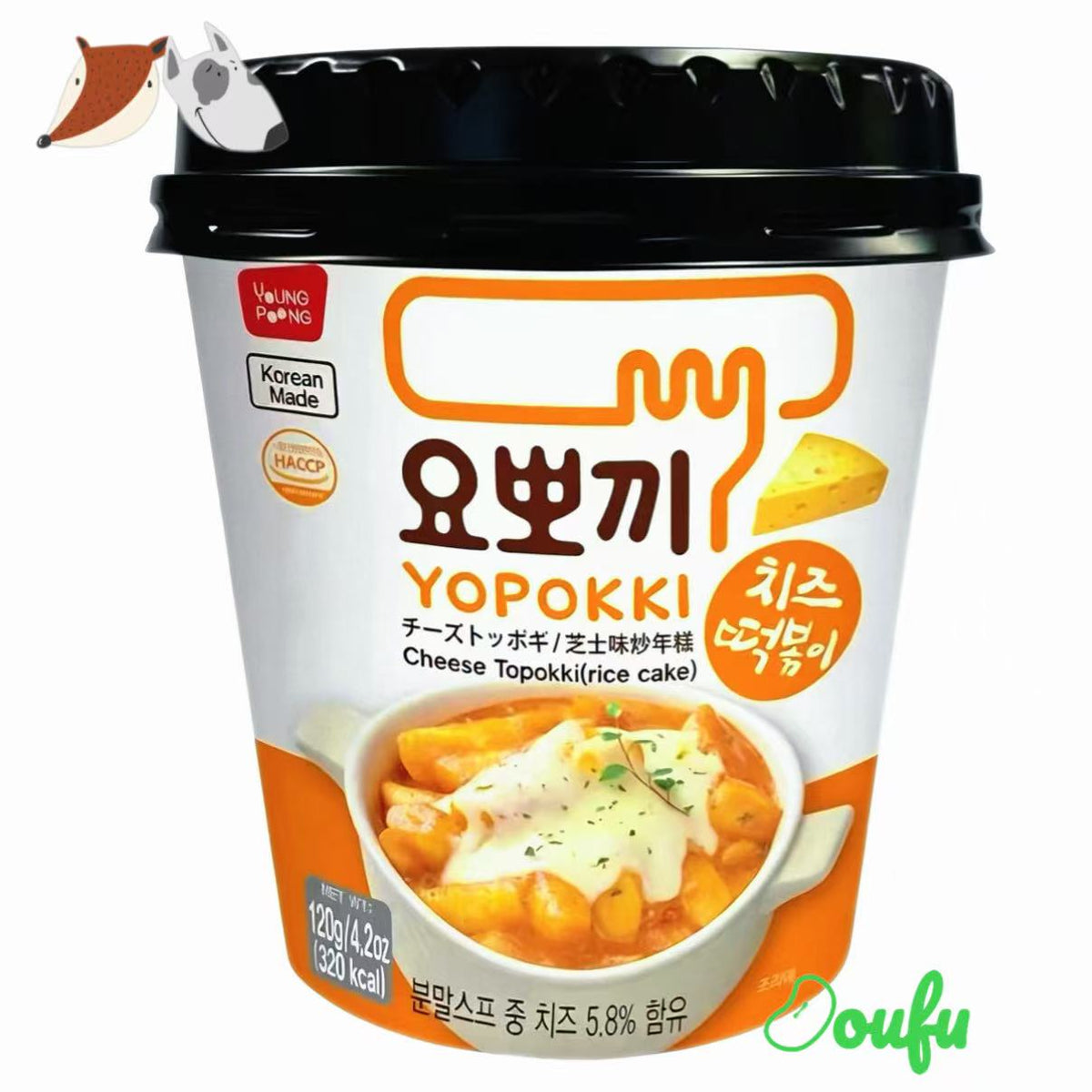 Yopokki Cheese Topokki Cup 芝士炒年糕 120g