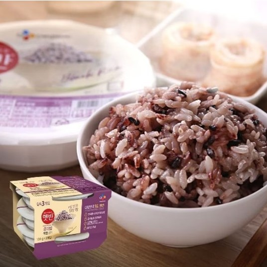 CJ Cooked Rice with Black Rice 微波黑米混合米米饭 210g – Tofu Mart Limited