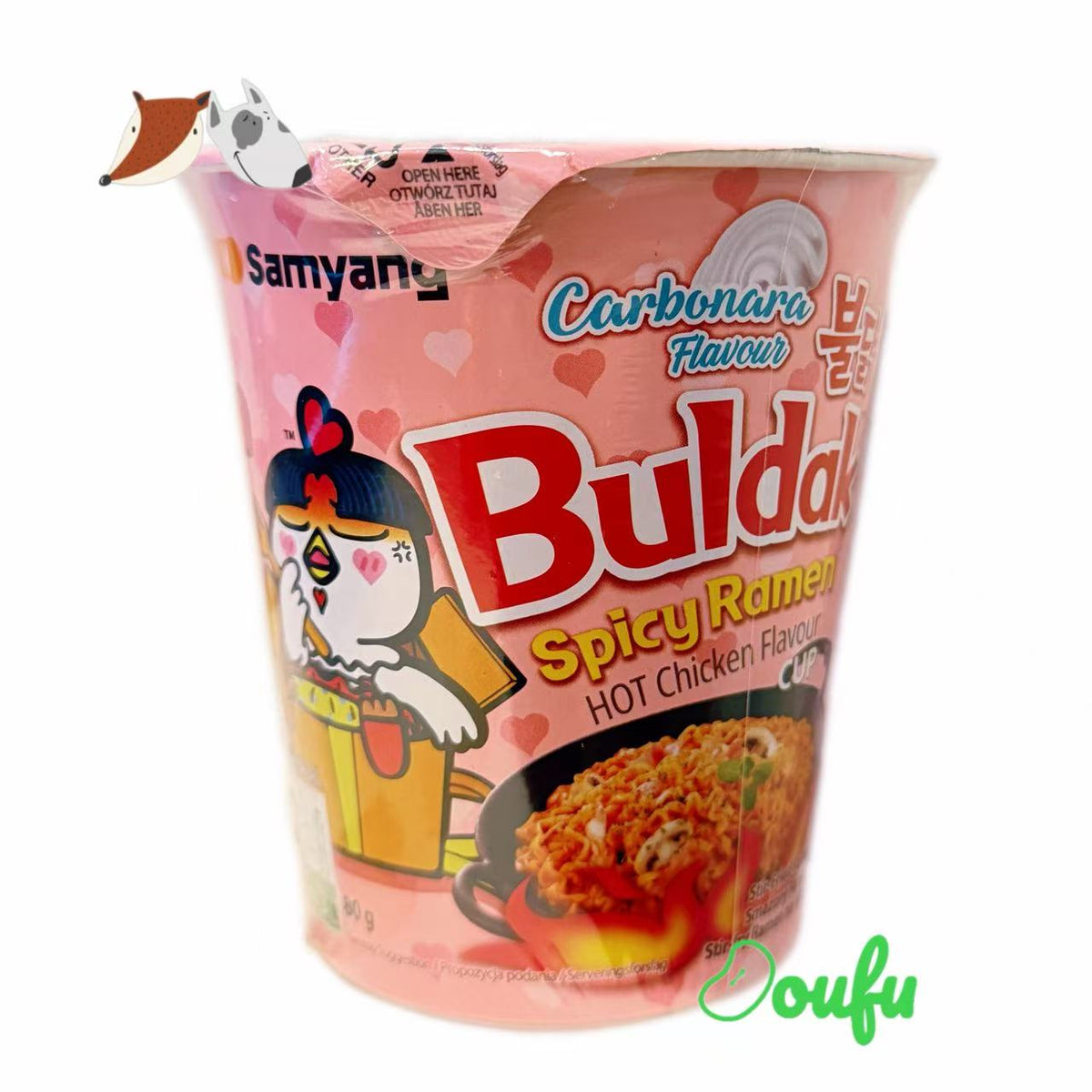 Samyang Hot Chicken Cup Ramen Carbonara 韩国三养奶油火鸡面小杯 80g