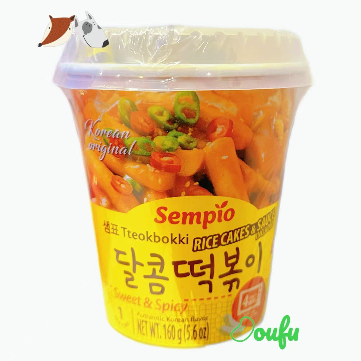 Instant Tteokbokki Sweet & Spicy Cup 160g 速食甜辣味炒年糕 160g