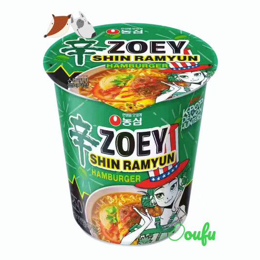 K-pop Demon Hunters Shin Ramyun Rumi - (Burger Hero) 辛拉面小杯装 汉堡风味 68g