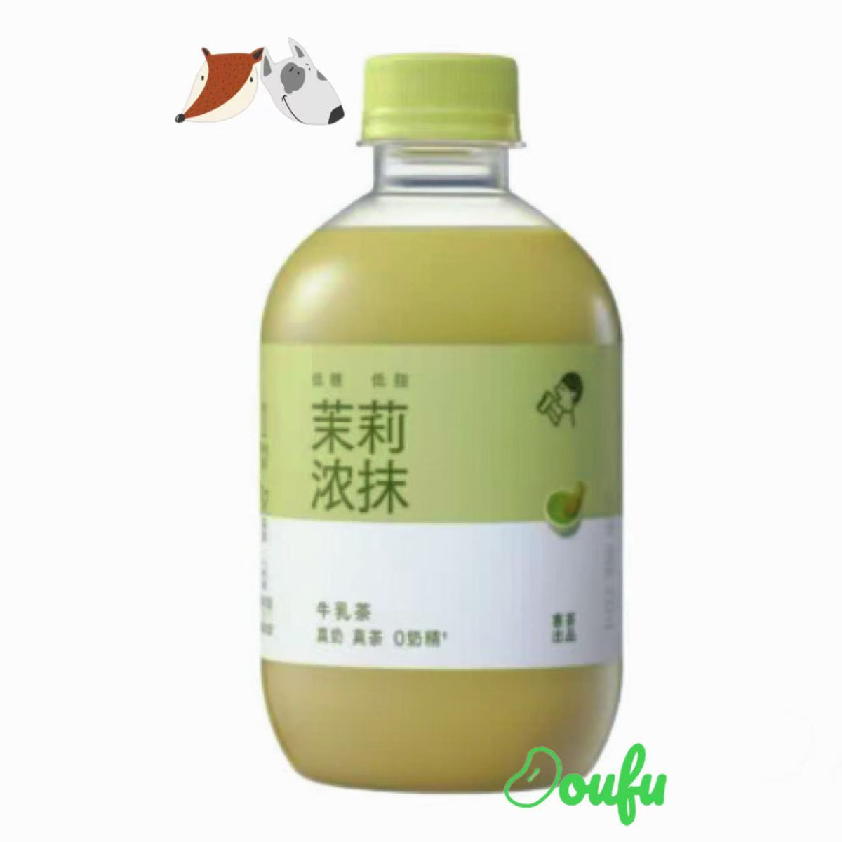 Heytea Jasmine Rich Matcha Milk tea Drink 喜茶茉莉浓抹牛奶奶茶饮料350ml