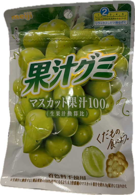 Meiji Muscat Juice Gummy 明治麝香葡萄汁软糖 54g