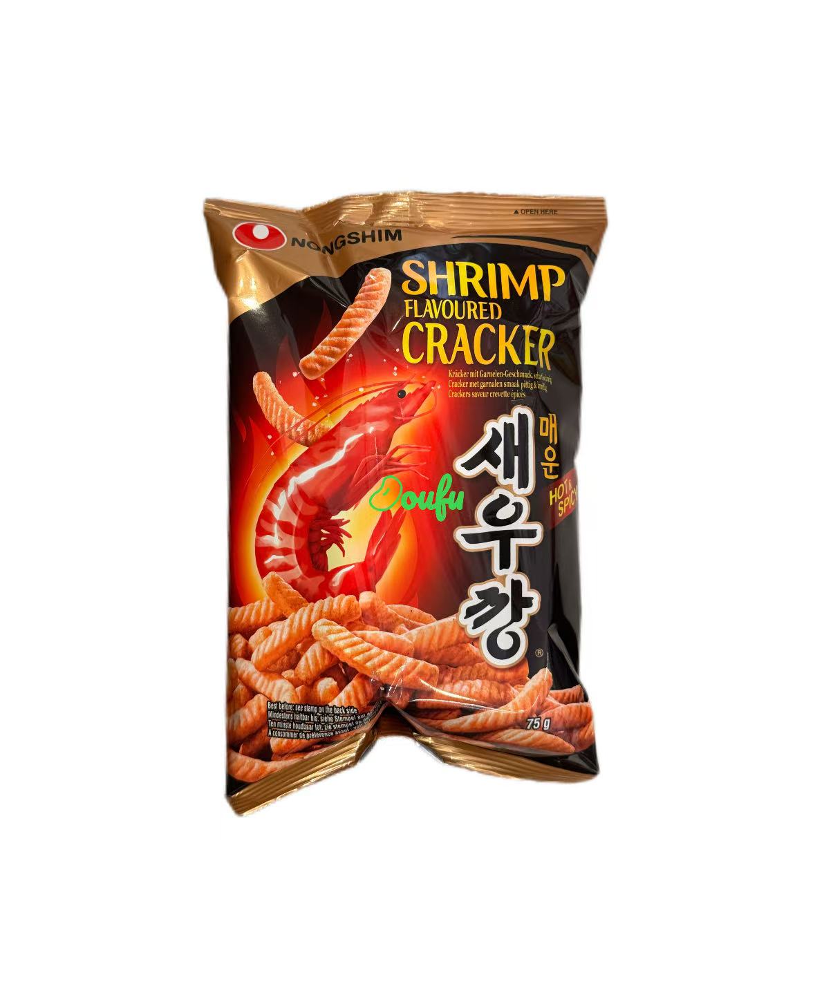 Nongshim Shrimp Cracker Hot 农心虾条辣味 75G