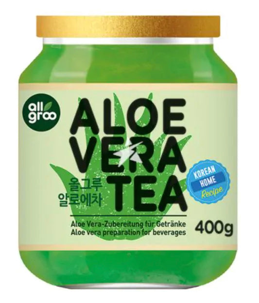 Allgroo Aloe Tea 400g Allgroo 蘆薈茶 (玻璃罐)
