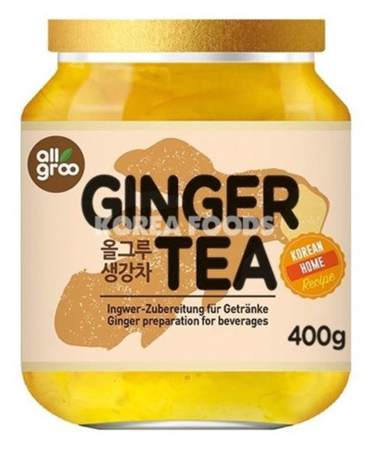Allgroo Ginger Tea 400g Allgroo 薑茶 (玻璃罐)