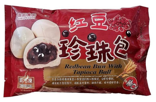 GIMYO Red Bean Bun With Tapioca Ball 360g 晶鈺紅豆珍珠包
