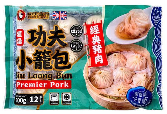 KUNGFU Frozen Pork Siu Loong Bun 300g功夫灌湯小籠包-經典猪肉
