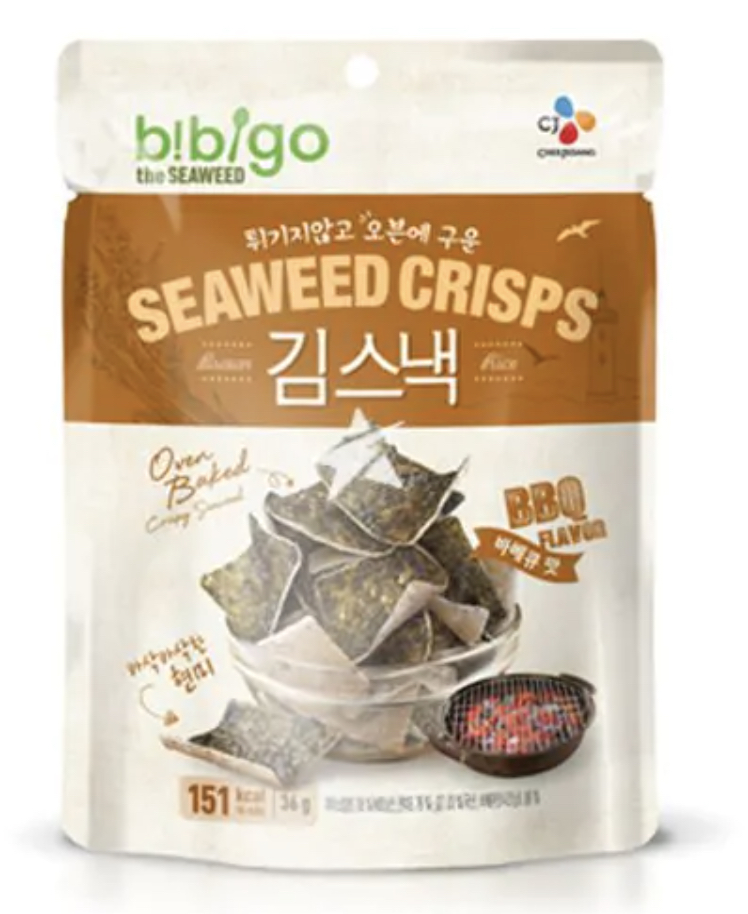 CJ Seaweed Rice Crisps (BBQ) 20g CJ Seaweed Rice Crisps (BBQ) 20g