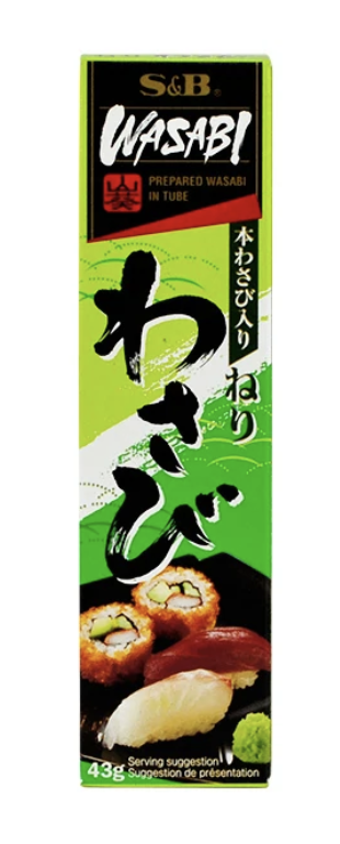 SB WASABI FLAVOUR HORSERADISH PASTE 43G SB WASABI FLAVOUR HORSERADISH PASTE 43G