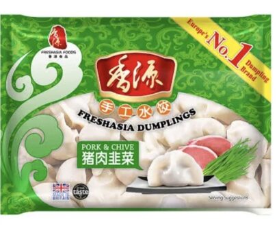 Freshasia Pork and Chive Dumplings 400g 香源猪肉韭菜水饺