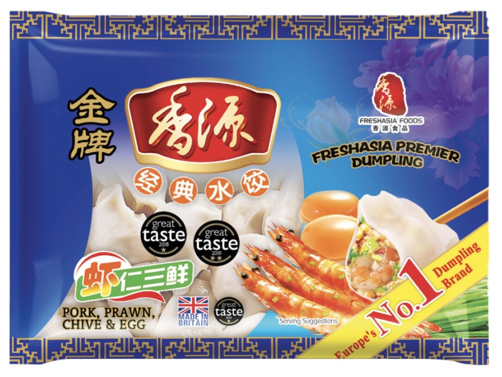 Freshasia Prawn Sanxian Dumplings 400g 香源虾仁金牌三鲜水饺 Freshasia Prawn Sanxian Dumplings 400g 香源虾仁金牌三鲜水饺