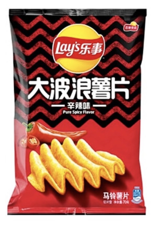 LS Potato Chips - Pure spicy flavour 乐事大波浪薯片辛辣味 70g LS Potato Chips - Pure spicy flavour 乐事大波浪薯片辛辣味 70g