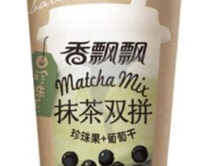 香飄飄抹茶雙拼奶茶固體飲料（珍珠果+葡萄乾）85G