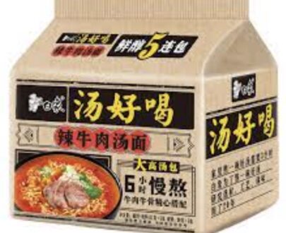 BAIXIANG Instant Noodles (Hot & Spicy Beef Soup) (5 x 111g) 白象方便麵辣牛肉面