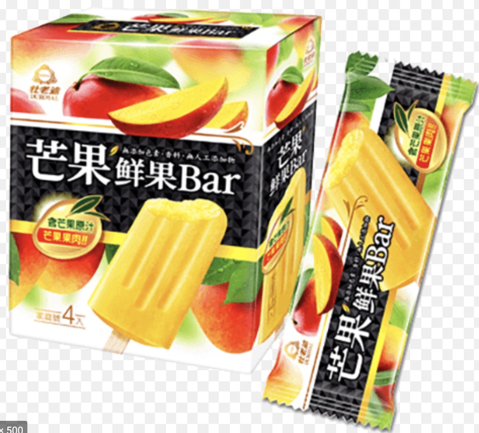 DUROYAL Mango Ice Bar 308g 杜老爺芒果大鮮果BAR DUROYAL Mango Ice Bar 308g 杜老爺芒果大鮮果BAR