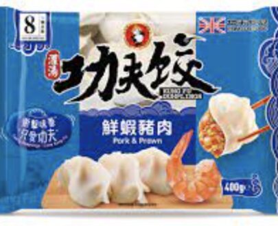 KUNGFU Prawn & Pork Dumplings 400g功夫水餃-鮮蝦豬肉