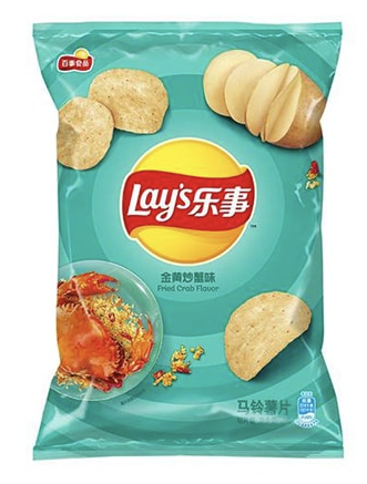 Lay's Potato Chip Fried Crab Flavour樂事薯片黃金炒蟹味70g Lay's Potato Chip Fried Crab Flavour樂事薯片黃金炒蟹味70g