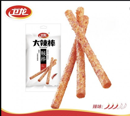 WL LATIAO (Gluten Strips) - Big Hot Stick 衛龍大辣棒-70g WL LATIAO (Gluten Strips) - Big Hot Stick 衛龍大辣棒-70g