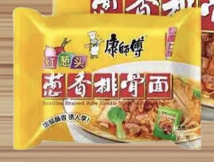 康师傅单包（红葱头葱香排骨）KSF Instant Noodle-Shallot Artificial Pork Flavour